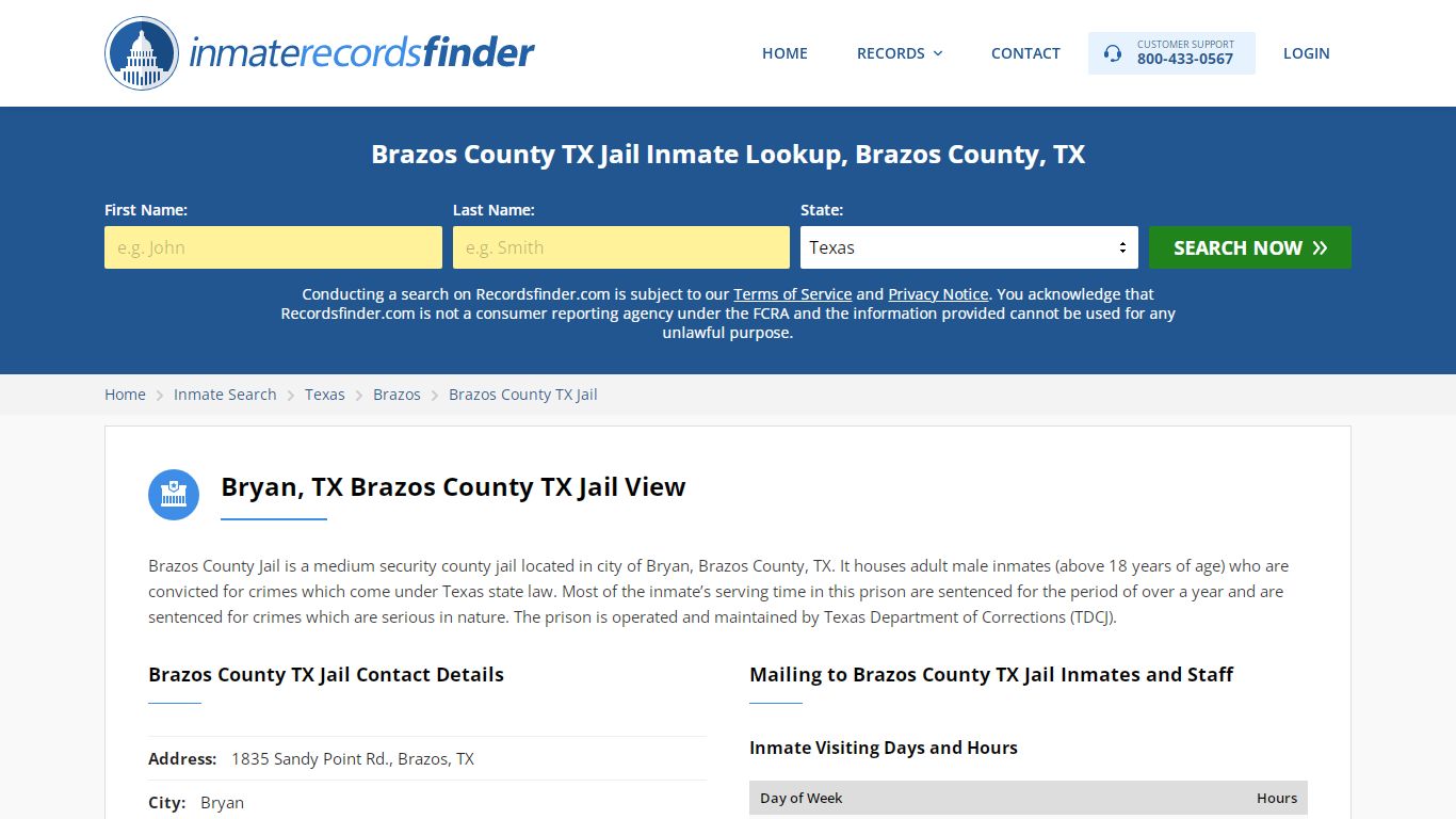 Brazos County TX Jail Roster & Inmate Search, Brazos ...